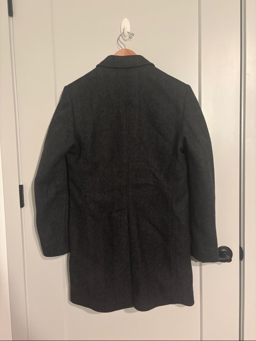 Billy Reid Charcoal Grey Men's Wool Car Coat/Overcoat - Picture 2 of 5